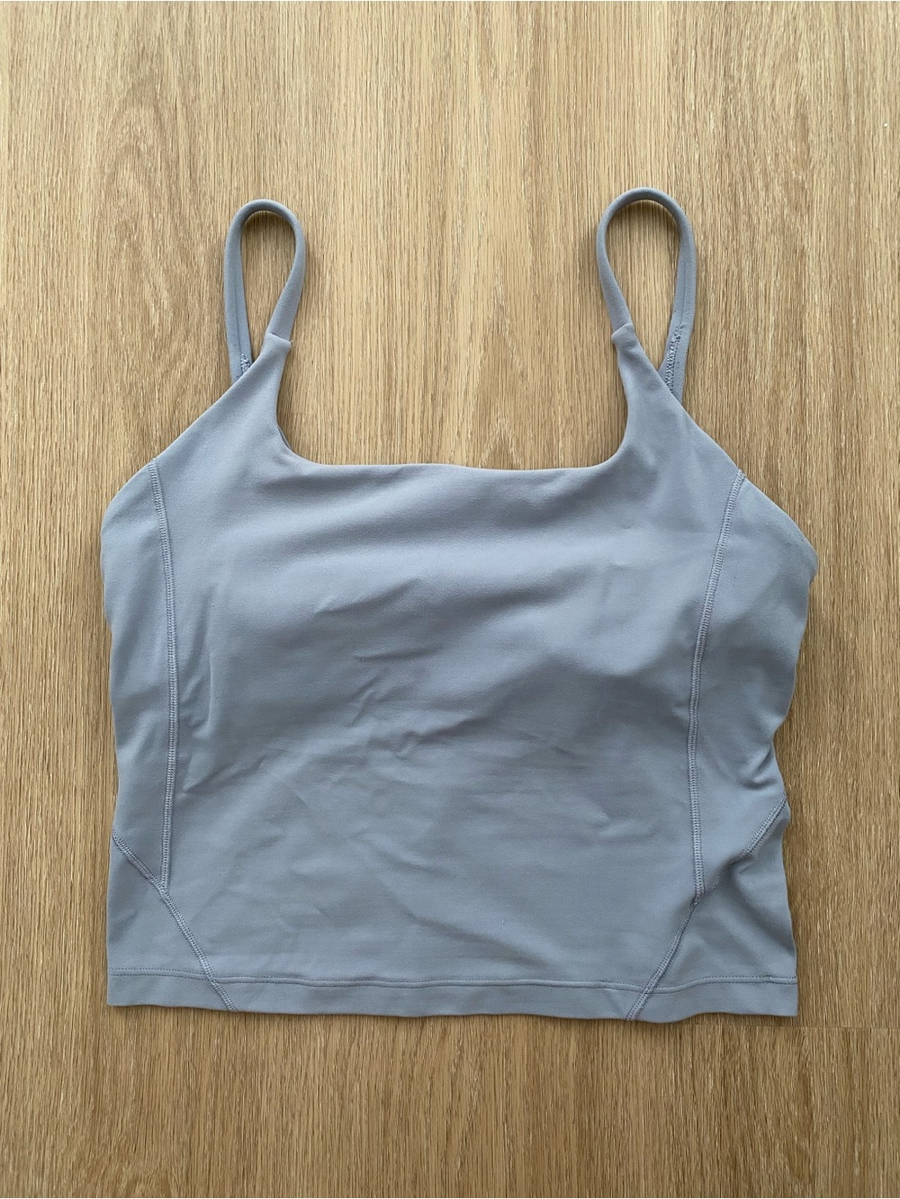 lululemon | Blue Gray Strappy Nulu Tank Top